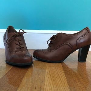 Franco Sarto Brown Ankle Booties